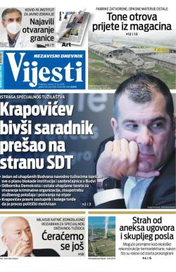 Vijesti - broj 7981, 27. jun 2020.