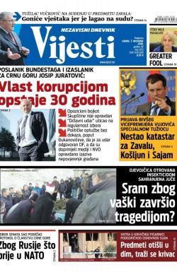 Vijesti - broj 6722, 7. dec 2016.