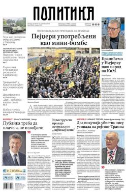 Politika - broj 39801, 19. sep 2024.