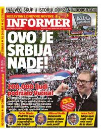 Informer - broj 3378, 27. maj 2023.