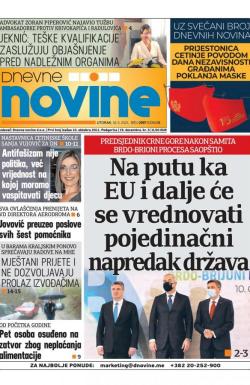 Dnevne novine - broj 2991, 18. maj 2021.