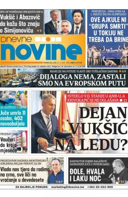 Dnevne novine - broj 2919, 22. feb 2021.