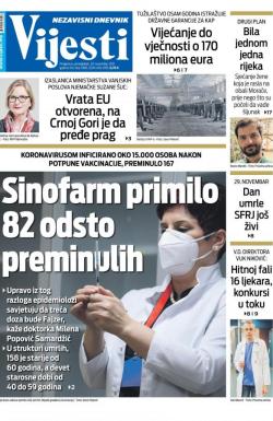 Vijesti - broj 8492, 29. nov 2021.