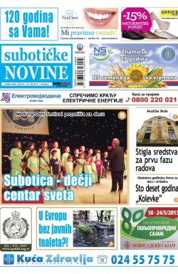 Nove Subotičke novine - broj 21, 24. maj 2013.