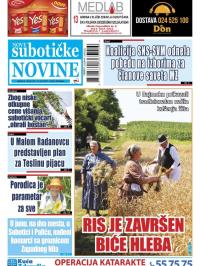 Nove Subotičke novine - broj 123, 12. jul 2019.