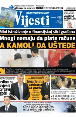 Vijesti - broj 6620, 29. avg 2016.