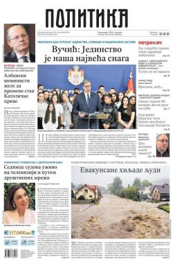 Politika - broj 39798, 16. sep 2024.