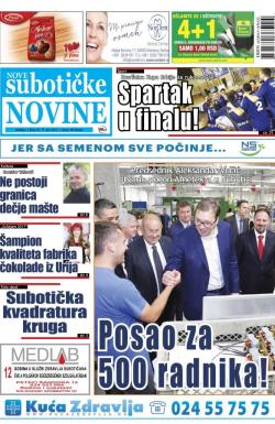 Nove Subotičke novine - broj 23, 9. jun 2017.