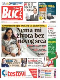 Blic - broj 6288, 15. avg 2014.