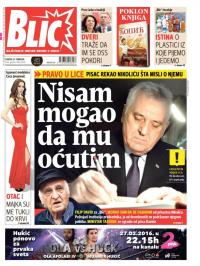 Blic - broj 6838, 27. feb 2016.