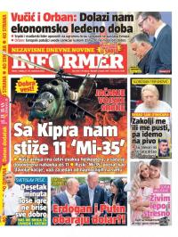 Informer - broj 3169, 17. sep 2022.