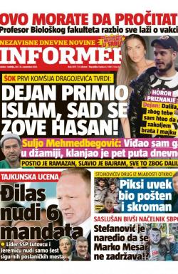 Informer - broj 2917, 20. nov 2021.