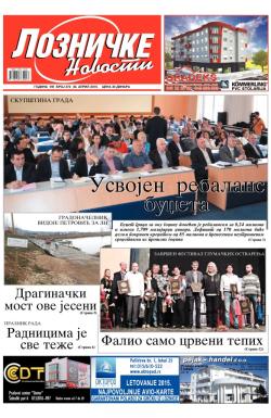 Lozničke novosti - broj 372, 30. apr 2015.