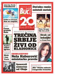 Blic - broj 6998, 7. avg 2016.