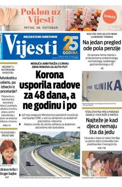 Vijesti - broj 8817, 28. okt 2022.