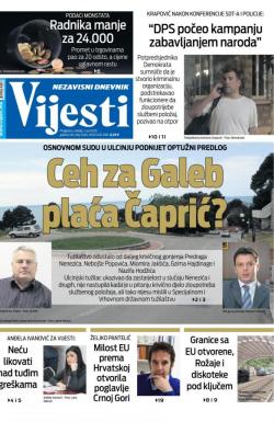 Vijesti - broj 7985, 1. jul 2020.