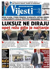 Vijesti - broj 6734, 19. dec 2016.