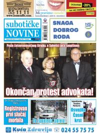 Nove Subotičke novine - broj 4, 23. jan 2015.