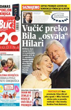 Blic - broj 7018, 27. avg 2016.