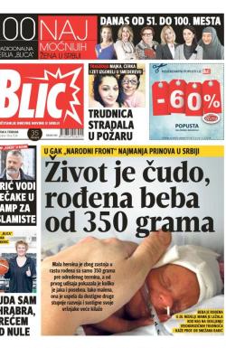 Blic - broj 7538, 8. feb 2018.