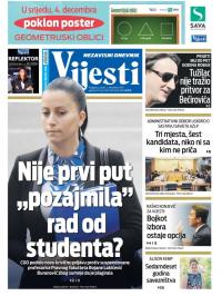 Vijesti - broj 7781, 3. dec 2019.