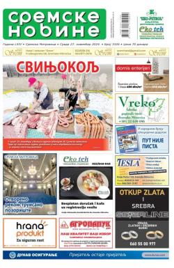 Sremske Novine - broj 3326, 27. nov 2024.