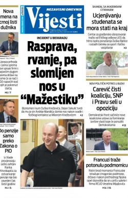 Vijesti - broj 8348, 7. jul 2021.