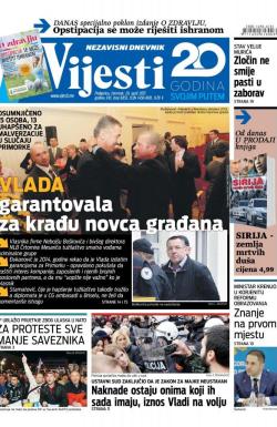 Vijesti - broj 6853, 20. apr 2017.