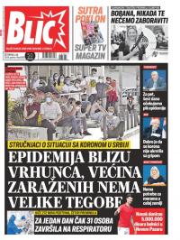 Blic - broj 8385, 2. jul 2020.