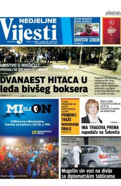 Vijesti - broj 6656, 2. okt 2016.