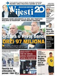 Vijesti - broj 6999, 15. sep 2017.