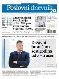 Poslovni Dnevnik - broj 5219, 15. nov 2024.