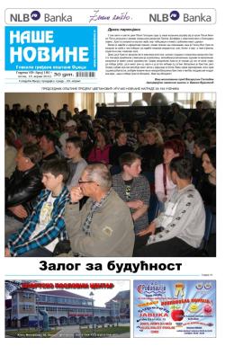 Naše novine, Odžaci - broj 180, 13. apr 2012.