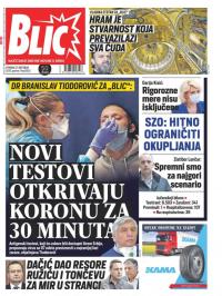 Blic - broj 8502, 27. okt 2020.