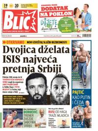 Blic - broj 6628, 28. jul 2015.