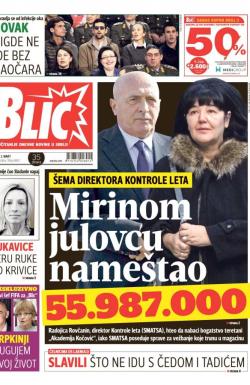 Blic - broj 6842, 2. mar 2016.