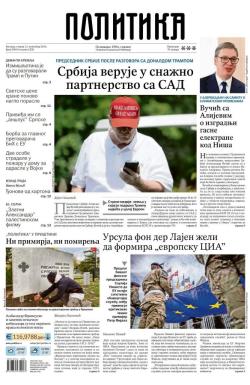 Politika - broj 39854, 12. nov 2024.