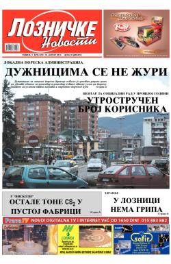 Lozničke novosti - broj 253, 18. jan 2013.