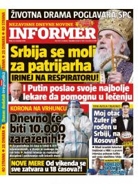 Informer - broj 2611, 20. nov 2020.