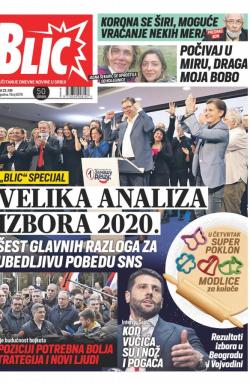 Blic - broj 8376, 23. jun 2020.