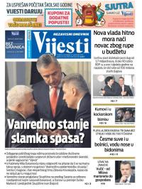 Vijesti - broj 8059, 14. sep 2020.