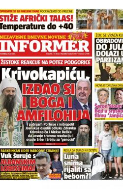 Informer - broj 2787, 21. jun 2021.