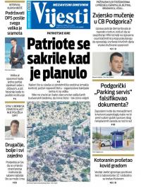 Vijesti - broj 7998, 15. jul 2020.