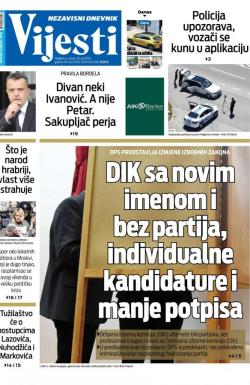 Vijesti - broj 7654, 30. jul 2019.