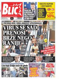 Blic - broj 8396, 13. jul 2020.