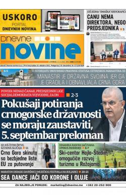 Dnevne novine - broj 3085, 31. avg 2021.