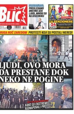 Blic - broj 8392, 9. jul 2020.