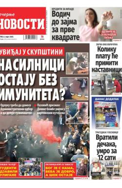 Večernje novosti - broj 5310, 6. mar 2025.