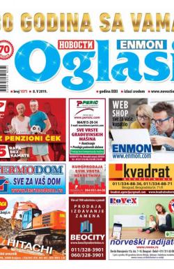 Novosti oglasi - broj 1571, 8. maj 2019.